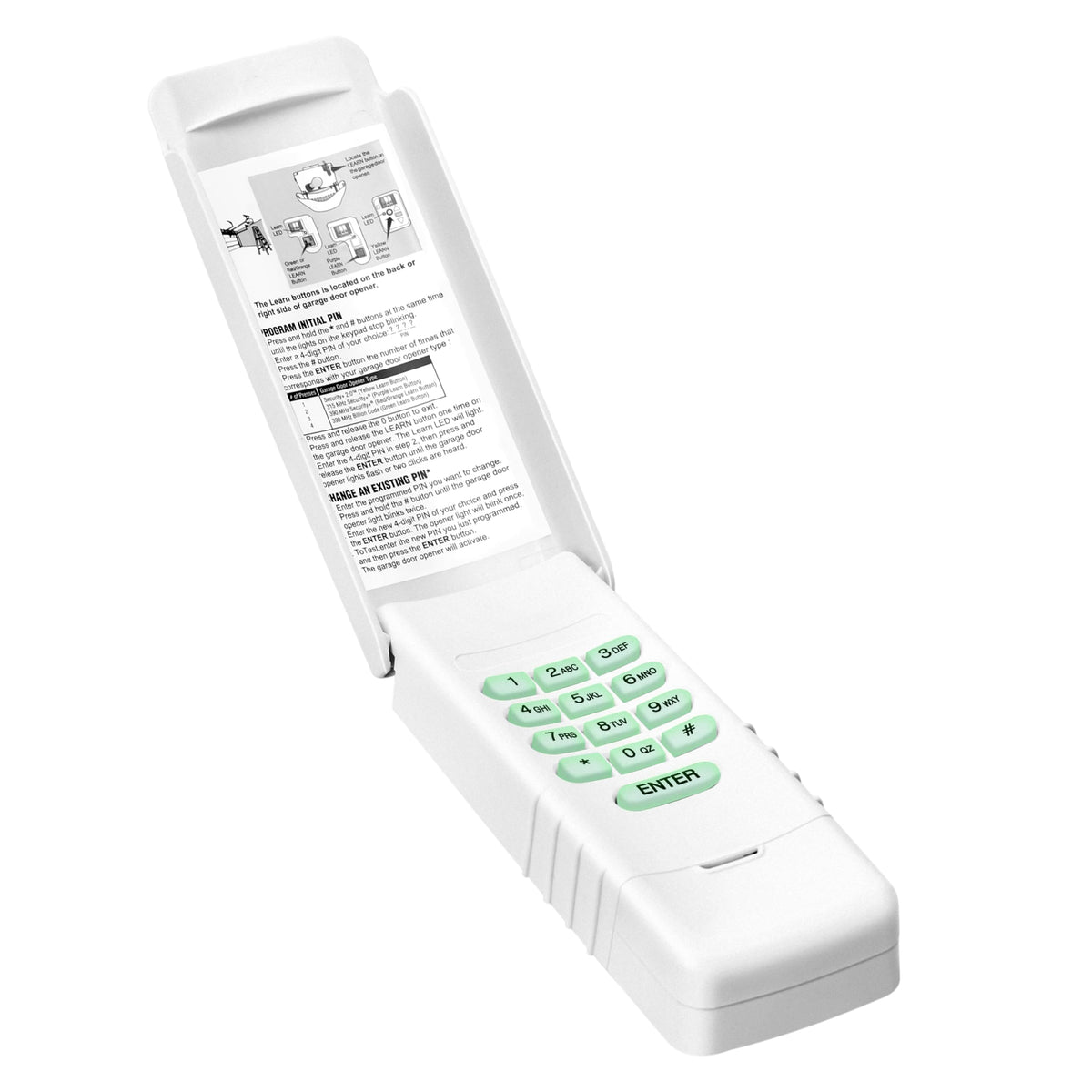 asonpao Megacode keypad front lit for easy nighttime PIN entry