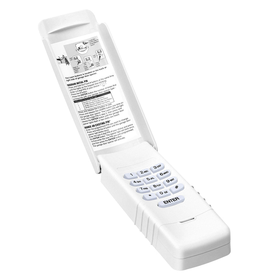 ASONPAO Megacode keypad front view for secure, easy garage entry.