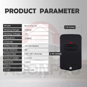 ASONPAO Mighty Mule GTO remote compatibility chart emphasizes model coverage