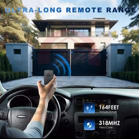 Outdoors use of ASONPAO remote with long-range up to 164 feet.