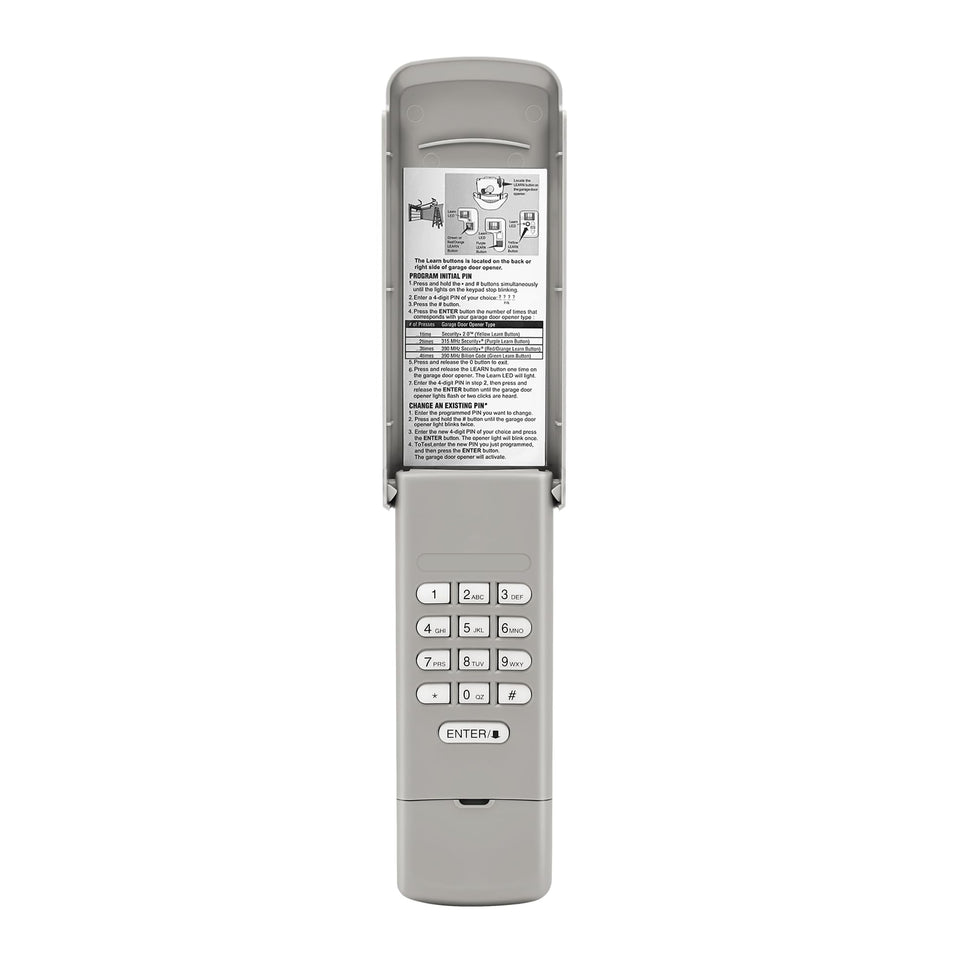 ASONPAO universal wireless keypad mounted on wall for easy garage access