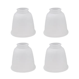 Aspen Creative 23045-4 bell-shaped frosted shade suitable for updated ceiling fixtures.