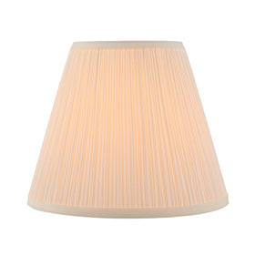 Aspen Creative pleated white fabric shade with soft, even glow