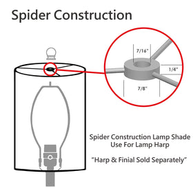 Aspen Creative shade shown on table lamp setup for versatile use