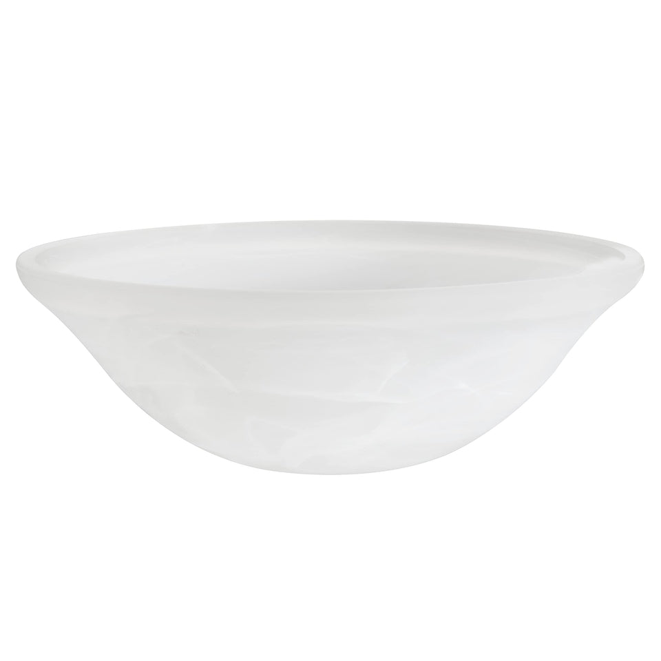 Aspen Creative alabaster shade with 11-1-2 inch diameter for ambient lighting