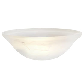 Aspen Creative alabaster shade with center hole 1-2 inch suited for flush mounts
