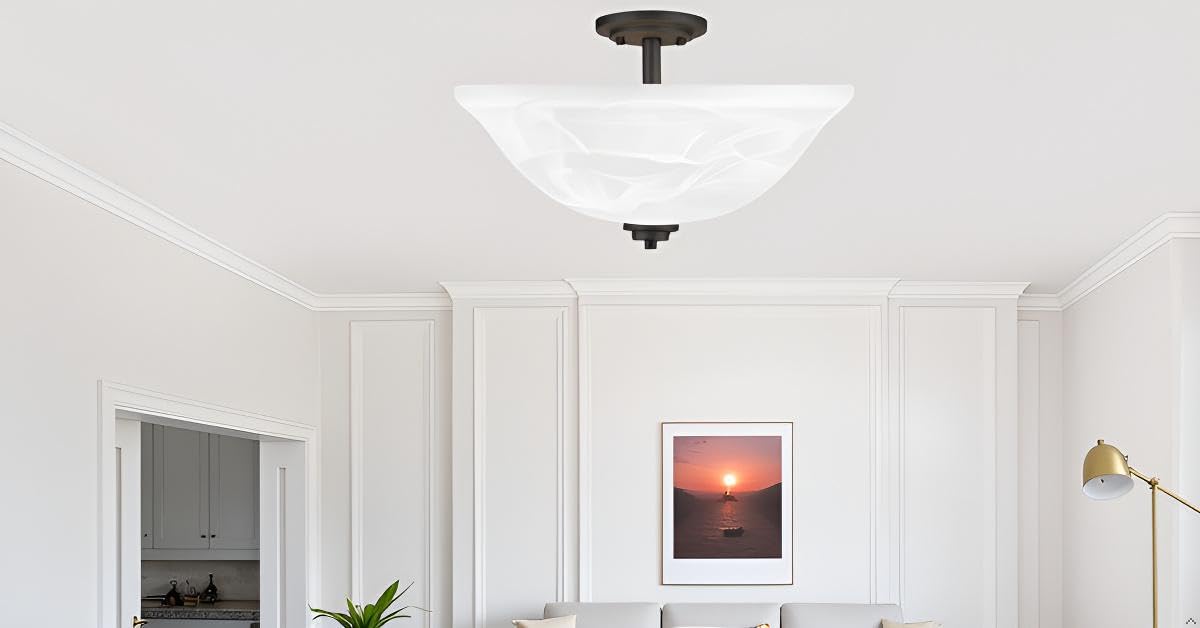 Aspen Creative alabaster shade replacement ready-to-install