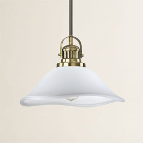 Aspen Creative heat-resistant alabaster shade enhances fixture durability.