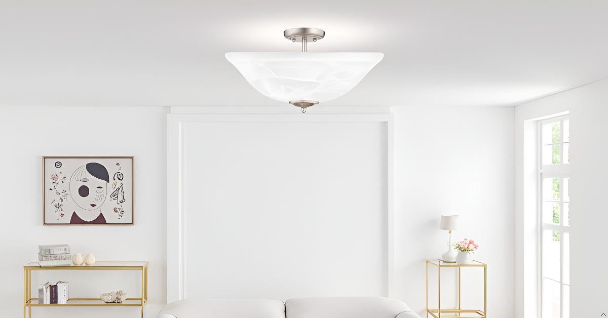 Aspen Creative alabaster shade high-quality glass ensures longevity