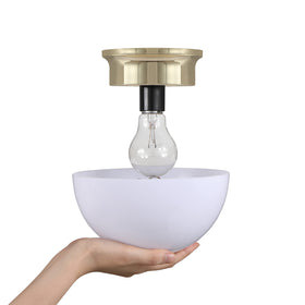 Aspen Creative clip-on shade for A-type bulbs provides quick, tool-free setup.