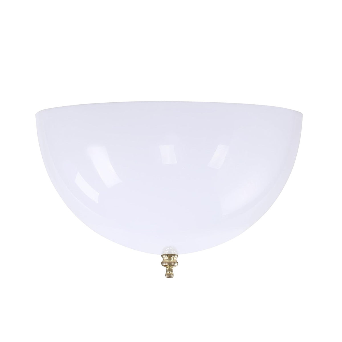 Aspen Creative white dome shade enhances chandeliers and sconces with a clean finish.