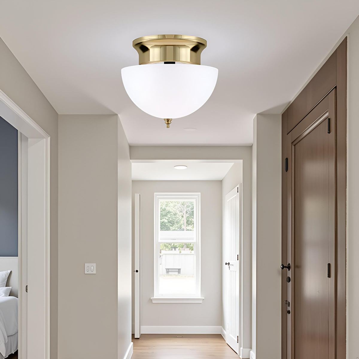 Aspen Creative clip-on shade fits standard A-type bulbs safely for everyday use.