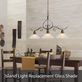 Aspen Creative 23147-11A replacement shade for durable, heat resistant lighting.