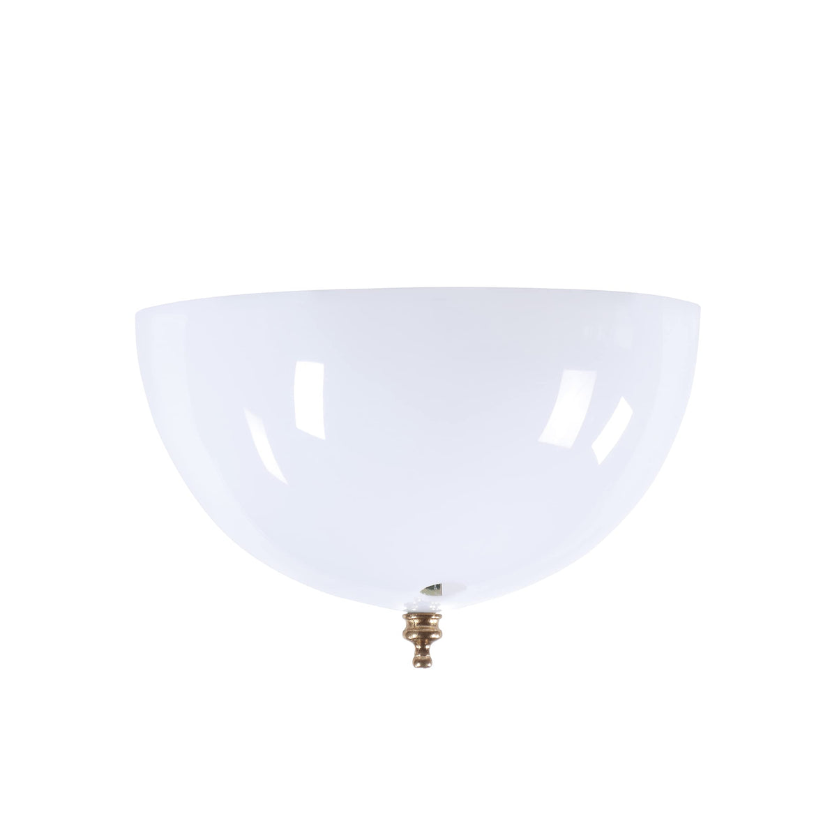 Two-pack white dome shades ready for replacement and versatile lighting options.