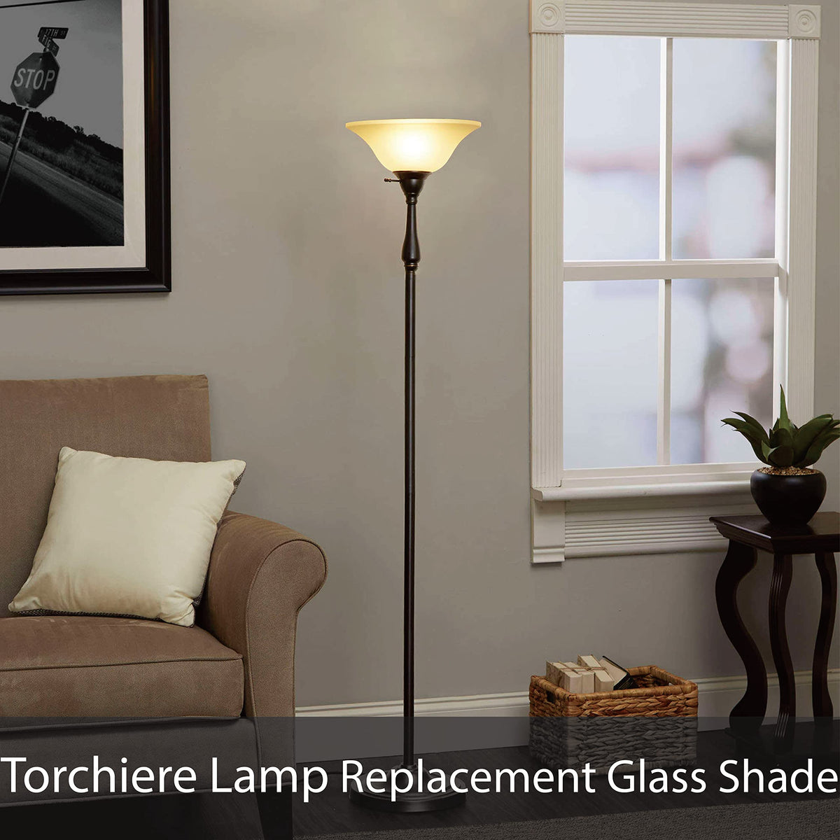 Aspen Creative alabaster shade for island fixture refreshes interior decor.
