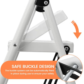 ASPERLAD 2-Step folding stool folded compact for storage
