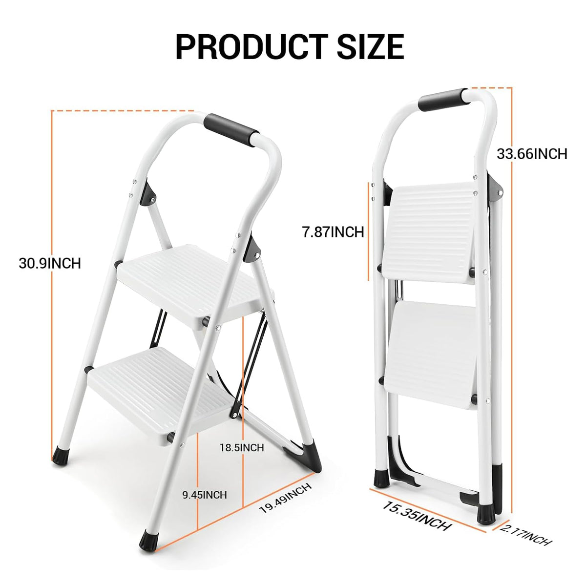 ASPERLAD 2-Step stool suitable for home office and multiuse tasks