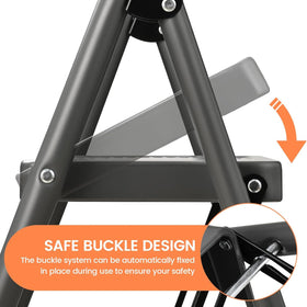 ASPERLAD non-slip pedal mats ensure secure footing.