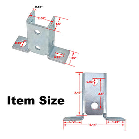 ASTAMOTOR 90-degree bracket closeup showing solid construction for stable connections
