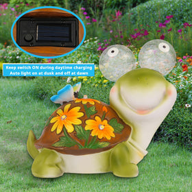 ASTRAEUS turtle lights auto on at dusk for effortless illumination.