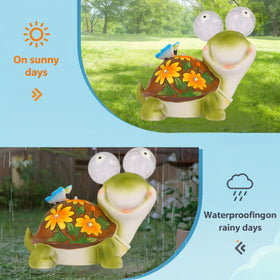 ASTRAEUS resin statue is weatherproof for year-round outdoor use.