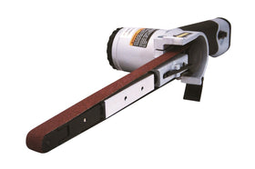 Astro Pneumatic 3037 belt sander side view showing the non-slip grip