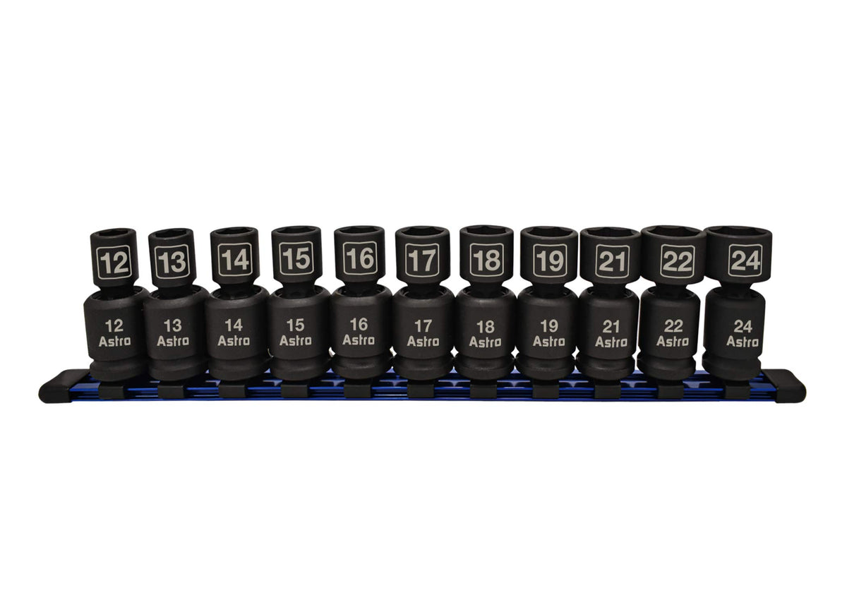 AP Astro 78244 pinless universal socket set enables versatile angles for heavy impacts