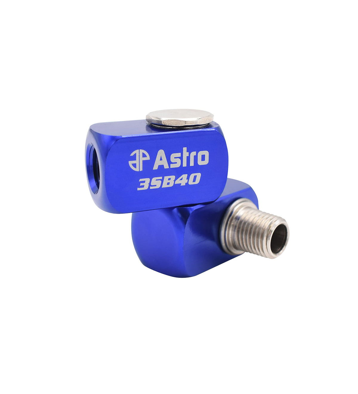 AP Astro Tools 3SB40 high-flow 3-way air swivel highlighting increased air passage for higher RPM