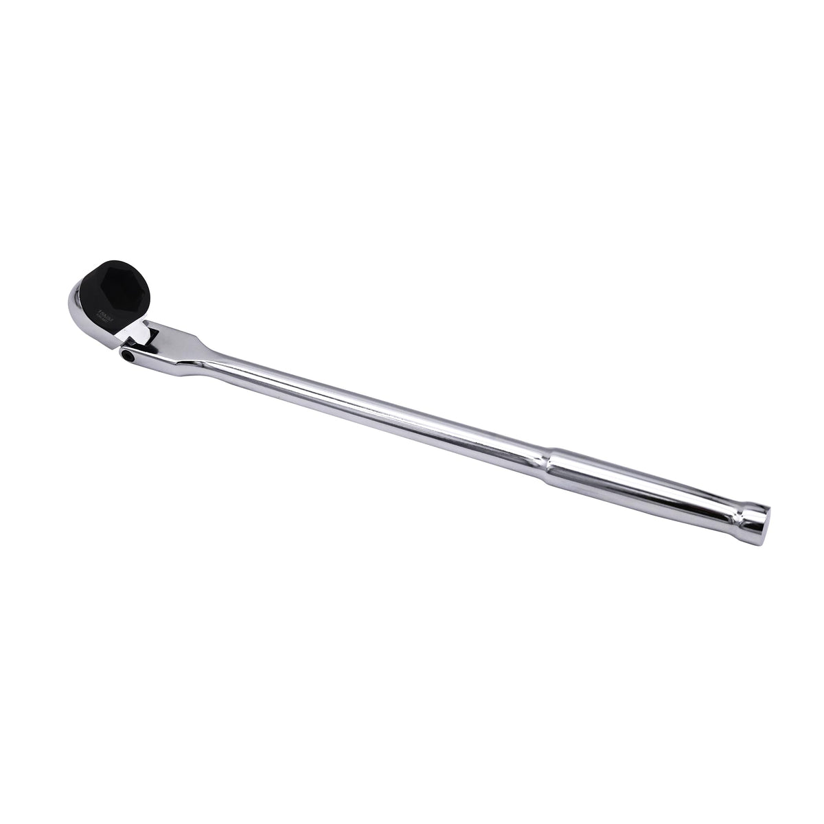 Astro Tools 78345 long flex head ratchet wrench angled view, showing nano socket compatibility.