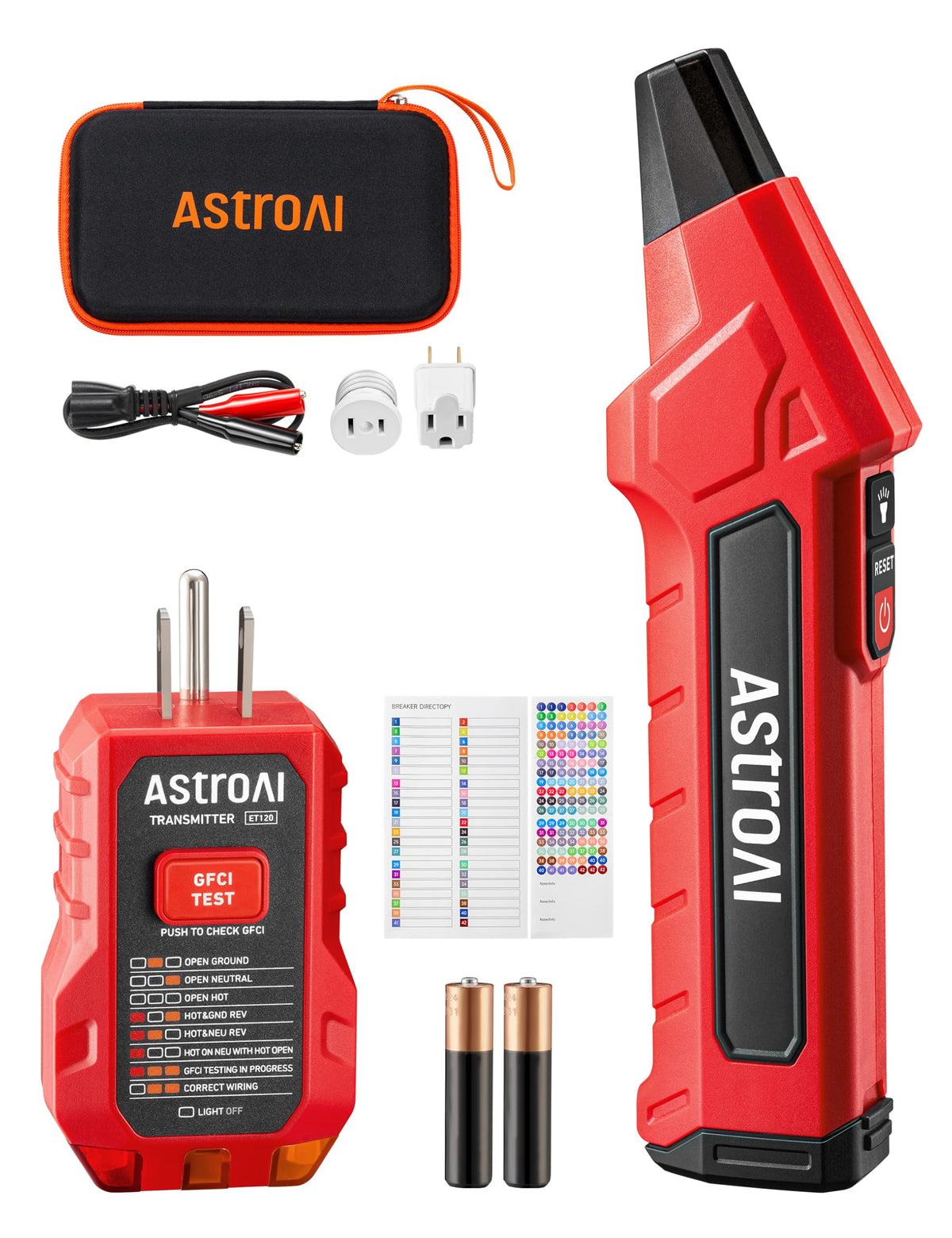 AstroAI circuit breaker finder digital receiver helps locate the correct panel breaker quickly.