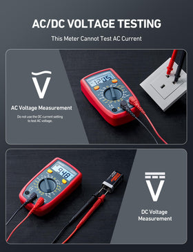 AstroAI digital multimeter dial setting close-up for accurate measurement selection