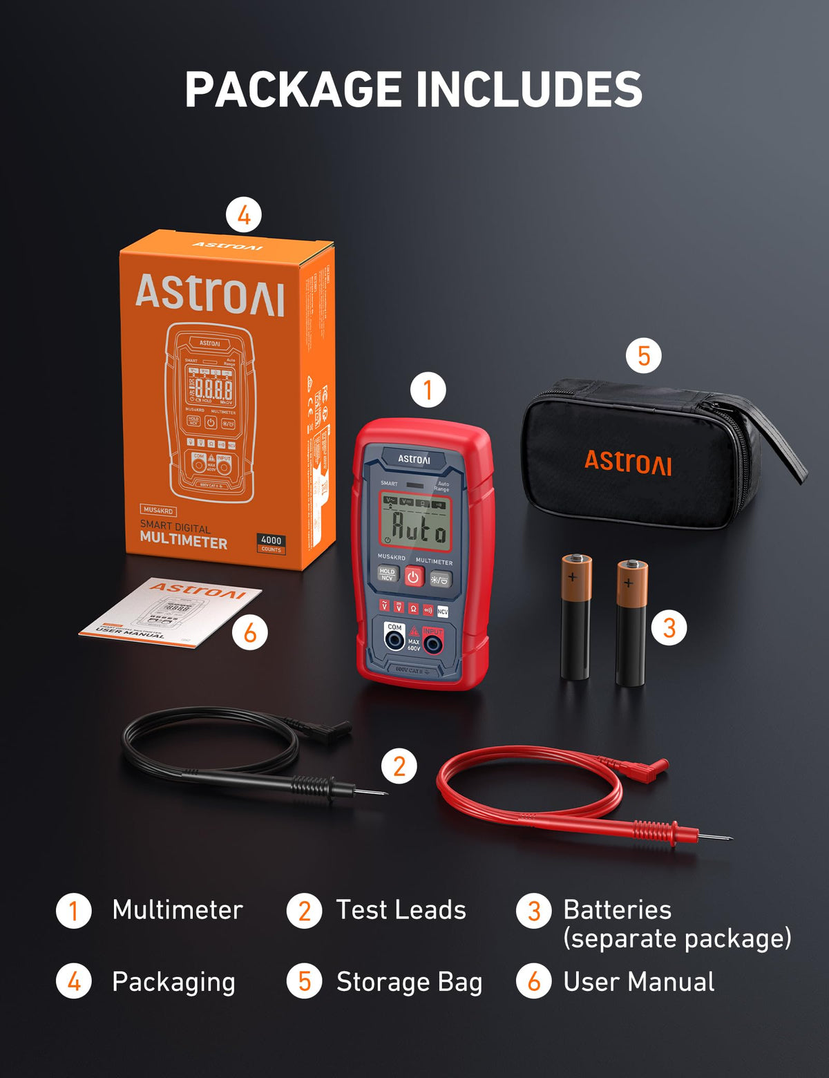 AstroAI portable handheld design fits in tool bags for on-the-go testing