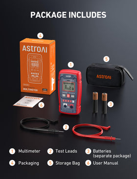 AstroAI portable handheld design fits in tool bags for on-the-go testing