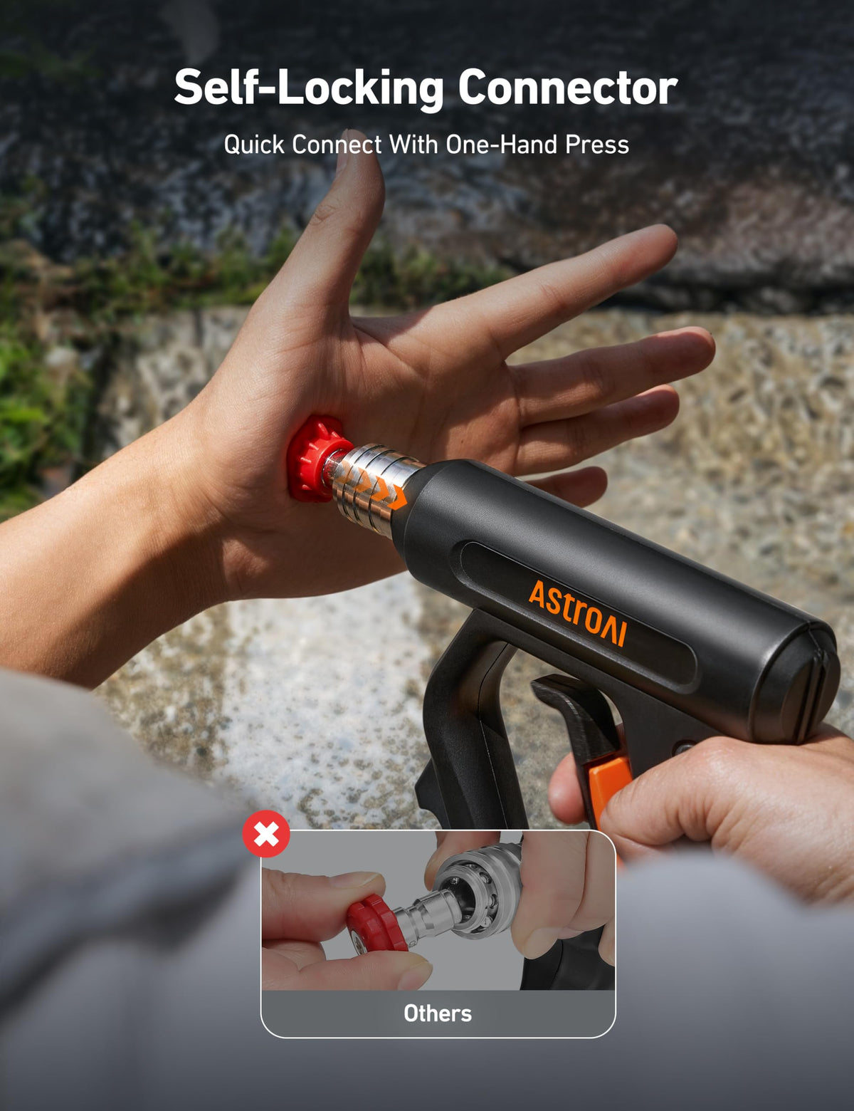 AstroAI foam cannon compatibility helps achieve thicker cleaning foam.