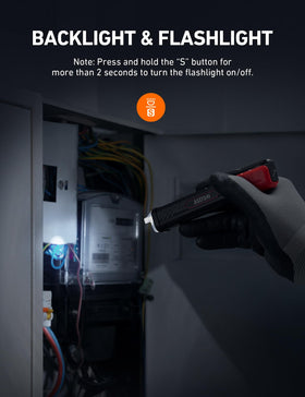AstroAI VTS1000H built-in flashlight aids work in low light