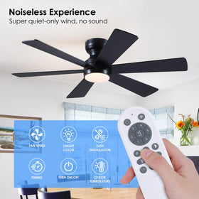 Asyko 6-speed fan with timer for customizable comfort.