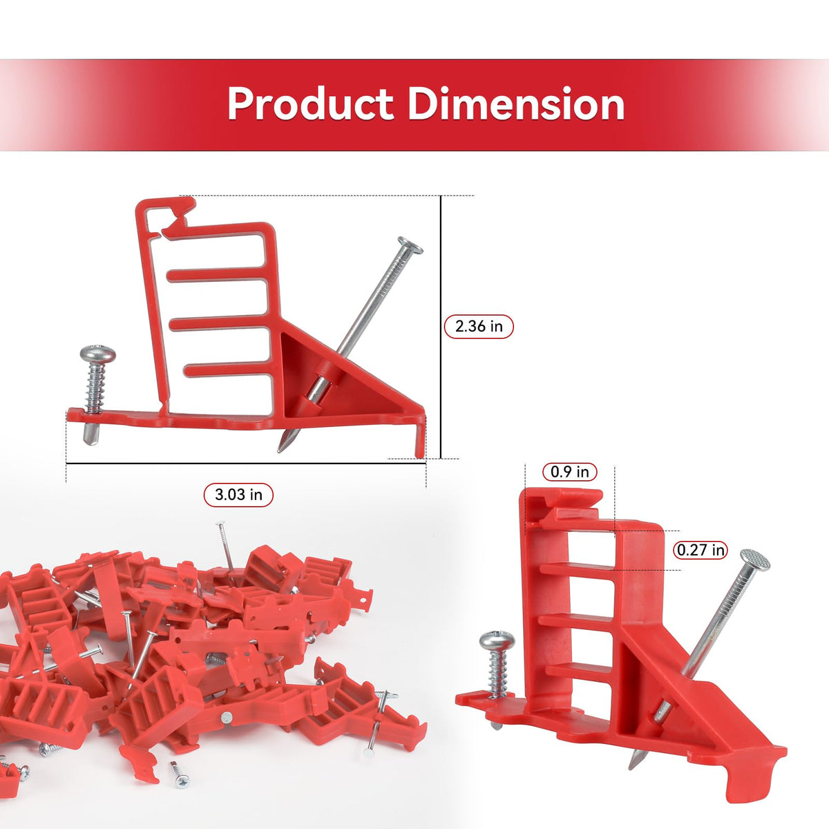 Atader metal stud installation with screw fastener for rigidity