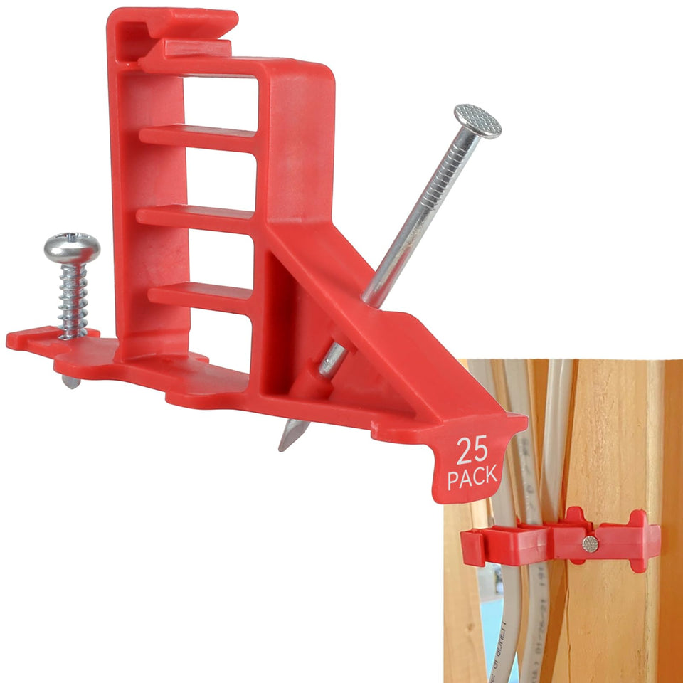 Atader Multi Cable Staples packaging with nails and screws for quick installation