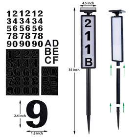 ATDAWN address sign with DIY number set for easy home customization