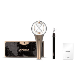 ATEEZ Official Light Stick ver.2 front view shows compact size for easy carrying.