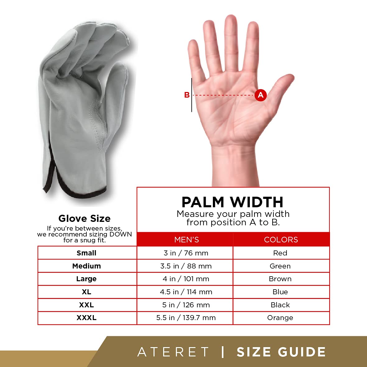 ATERET durable leather gloves deliver reliable grip and comfort across industries