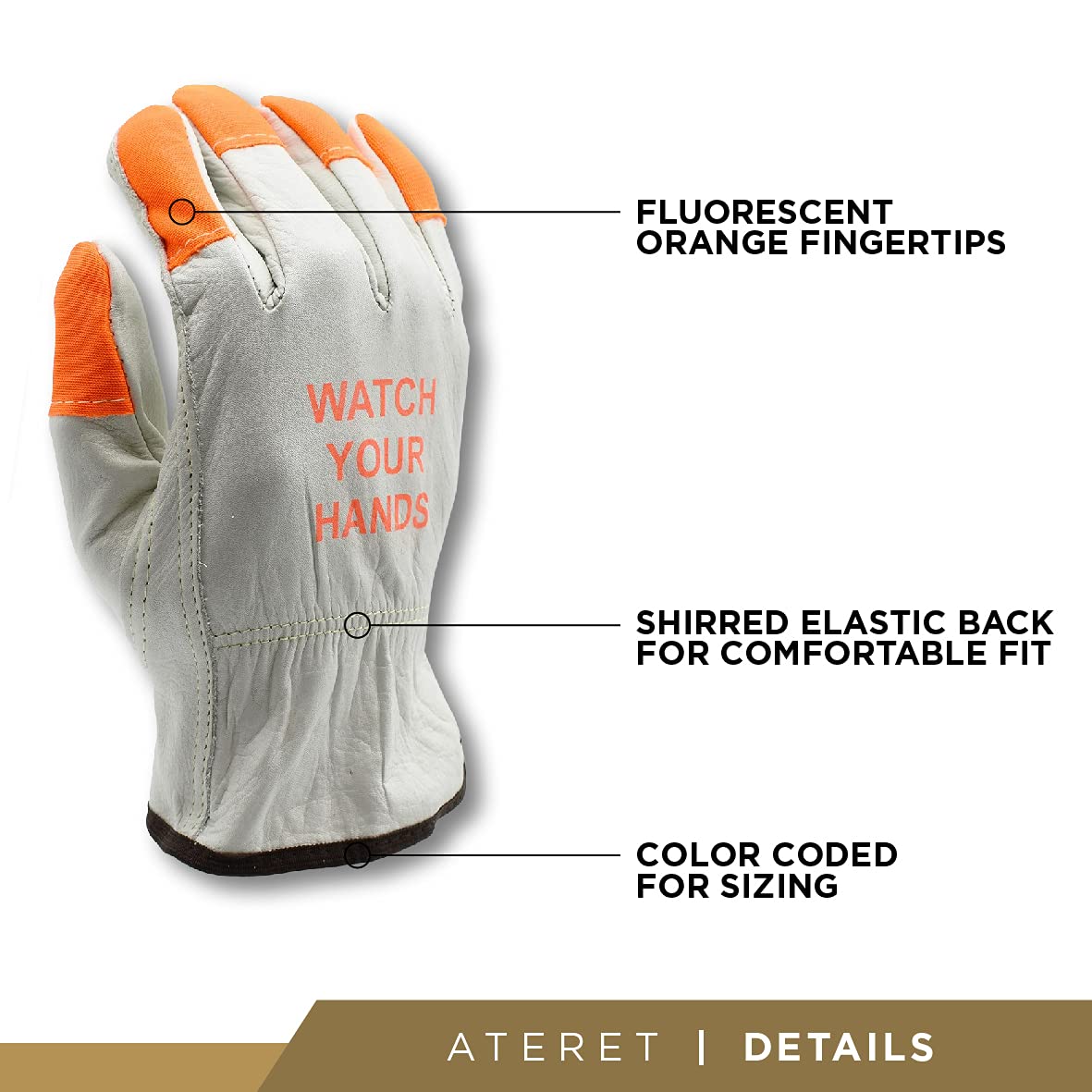 ATERET multi-occupations gloves in use for carpentry and driving