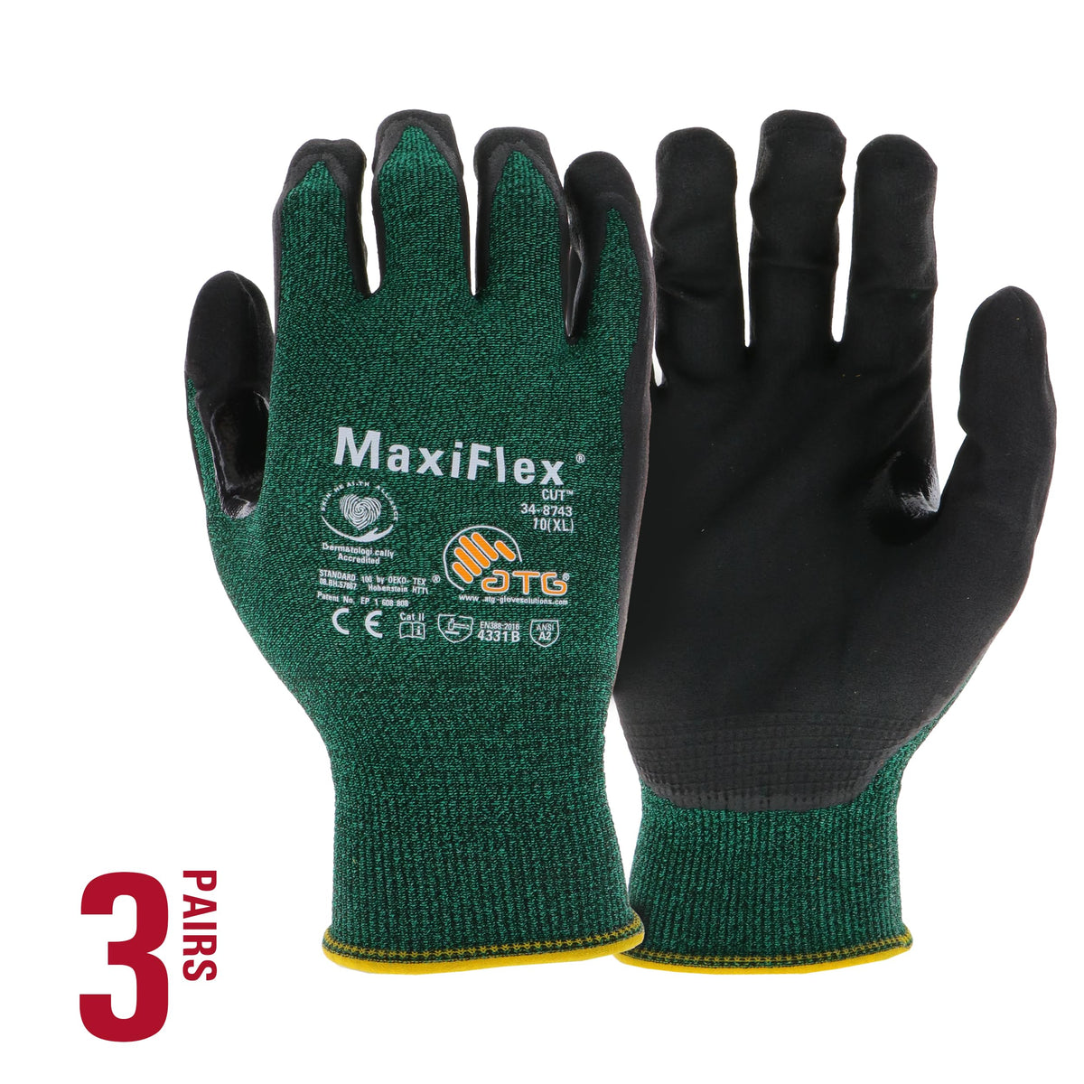 ATG MaxiFlex Cut 3-pack for cost-effective, ready-to-wear coverage.
