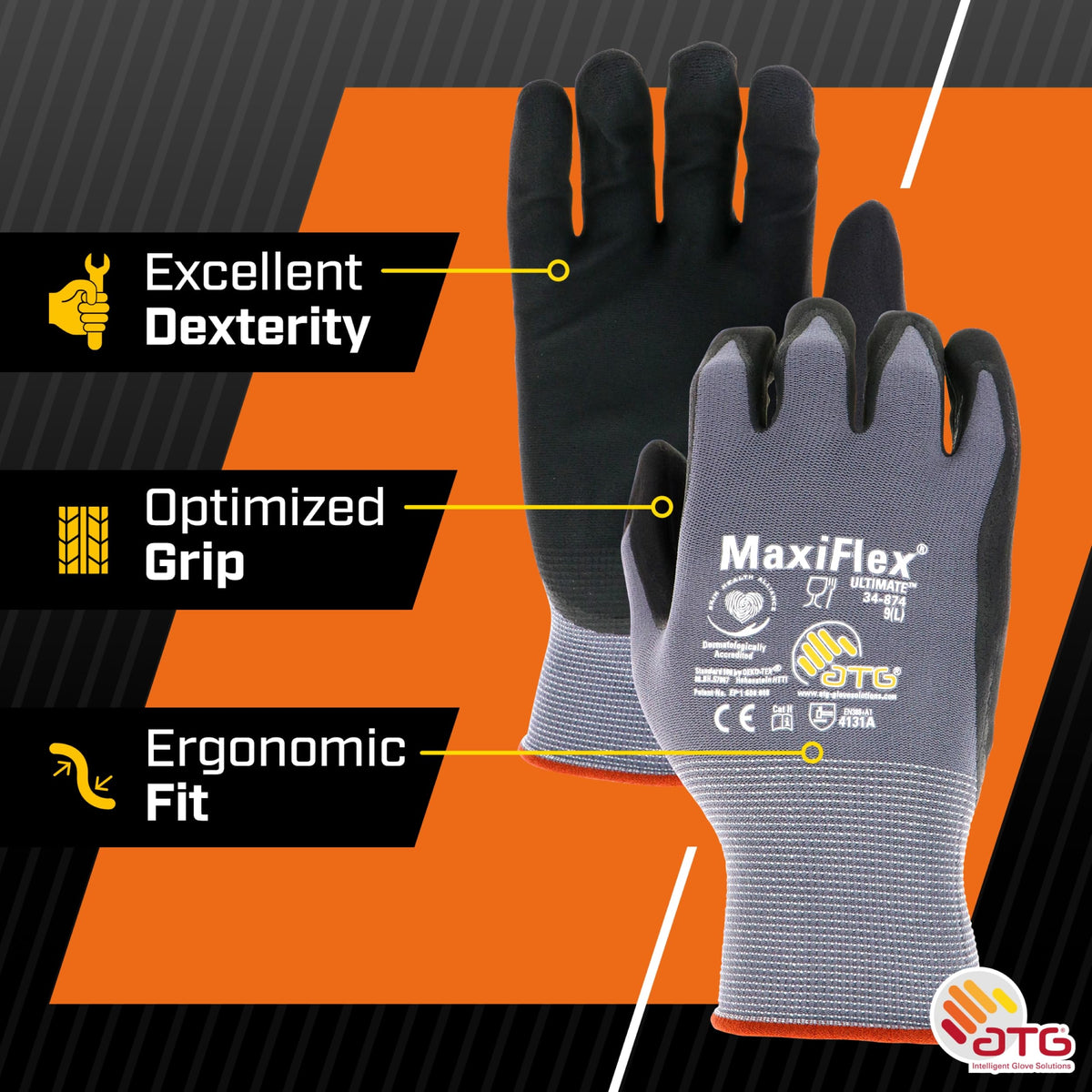 ATG MaxiFlex Ultimate textured coating resists abrasion during handling