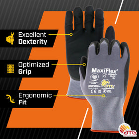 ATG MaxiFlex Ultimate textured coating resists abrasion during handling