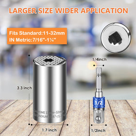 Athlife drill adapter 1-2in fits standard drivers for versatility