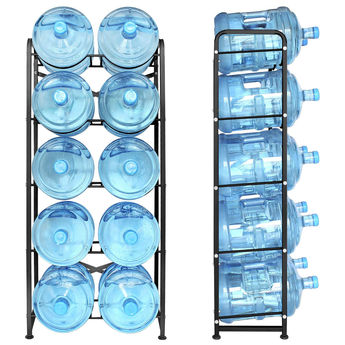 Ationgle water jug rack reinforcement frame emphasizes safety and balanced storage