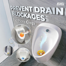 ATJATJ Long-Lasting fragrance urinal screen lasts through thousands of flushes.