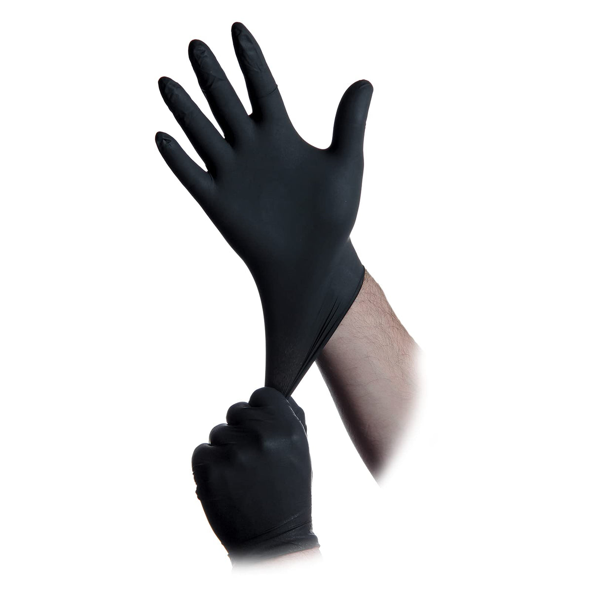Black Lightning nitrile gloves for mechanic tasks with strong protection