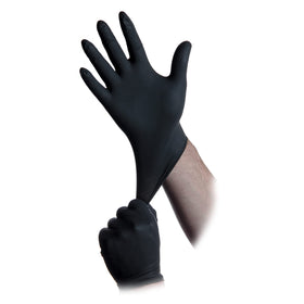 Black Lightning nitrile gloves for mechanic tasks with strong protection